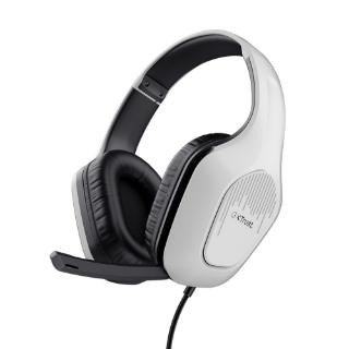 Slušalice TRUST GXT 415PS Zirox, za PS5, bijelo-crne