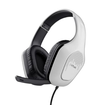 Slušalice TRUST GXT 415PS Zirox, za PS5, bijelo-crne