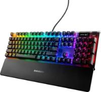 Tipkovnica STEELSERIES Apex 7, RGB, mehanička, Red switch, US layout, USB, črna