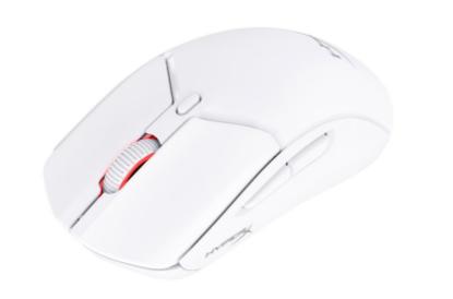 Miška HYPERX Pulsefire Haste 2 Wireless 6N0A9AA, 26000 DPI, bežični, beli