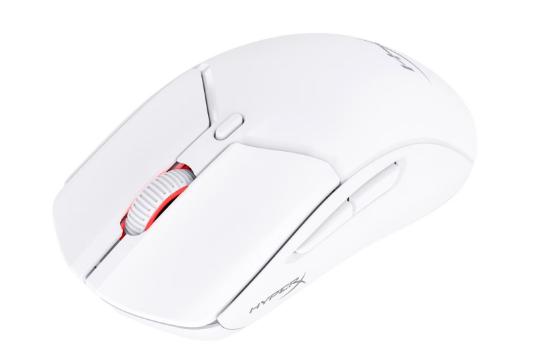 Miška HYPERX Pulsefire Haste 2 Wireless 6N0A9AA, 26000 DPI, bežični, beli