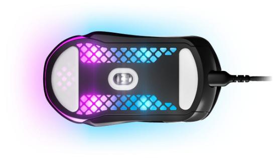 Miška STEELSERIES Aerox 5, optički, RGB, 18000 CPI, črni, USB