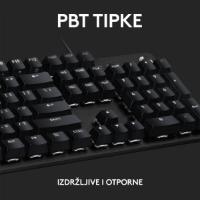 Tipkovnica LOGITECH Gaming G413 SE, mehanička, črna, USB, US layout