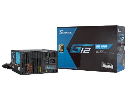Napajlnik 550W SEASONIC G12-GC-550, ATX, 120mm vent., 80+ Gold, črno