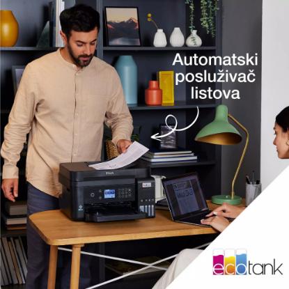 Multifunkcijski Tiskalnik EPSON EcoTank L6270, Tiskalnik/scanner/copy, 4800 x 1200, USB, LAN, WiFi, črni