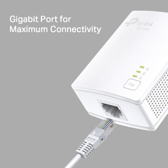 Powerline adapter TP-LINK AV1000 TL-PA7017KIT, mreža putem strujnog kabela, G-LAN
