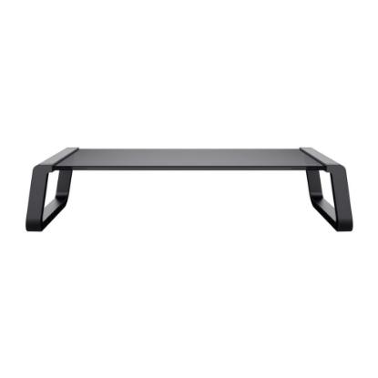Stalak za monitor TRUST Monta, stolni, do 10kg, stakleni, crni