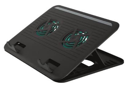 Hlađenje za laptop TRUST Cyclone, TRU 17866, do 16", crno