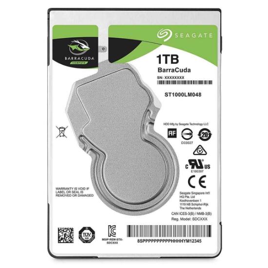 Trdi disk 1TB SEAGATE Mobile Barracuda25 Guardian ST1000LM048, SATA3, 128MB cache, 5400 okr./min, 2.5", za laptop