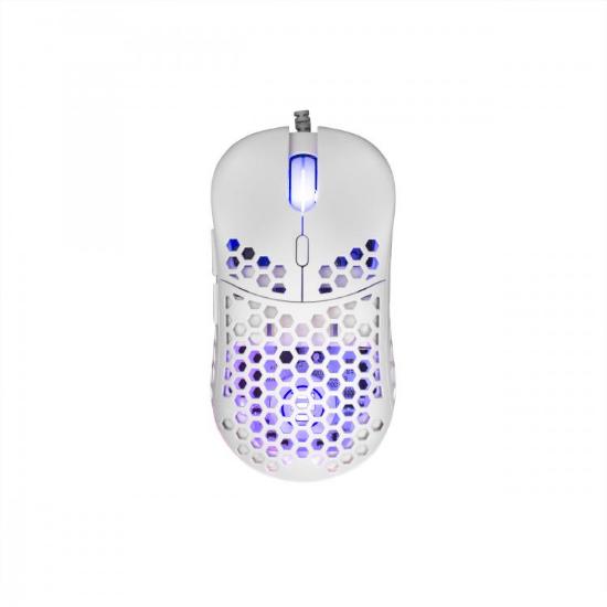 Miška WHITE SHARK Naginata Premium Line, RGB, optički, 16000dpi, USB, beli