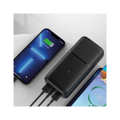Mobilni USB punjač KSIX BXBA30000PD, 30000 mAh, PD 20W, 2xUSB-A, USB-C, crni