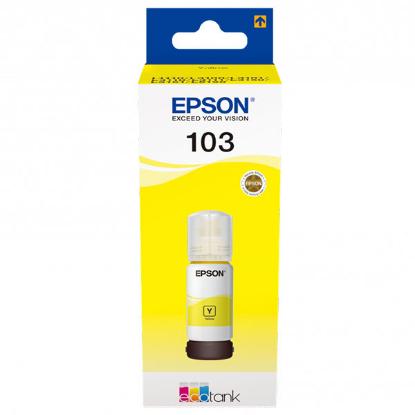 Tinta EPSON 103, C13T00S44A, žuta, L11xx/L12xx/L31xx/L32xx/L51xx/L52xx, 65ml