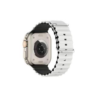 Zamjenski remen BELINE Silicone Waves za Apple Watch 38/40/41mm, bijelo-crni