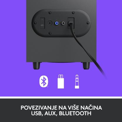 Zvočniki LOGITECH Z407 2.1, BT, črni