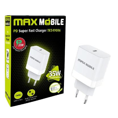 Kućni punjač MAXMOBILE PD Super Fast Charge, USB-C, 35W