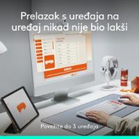 Miška LOGITECH POP, optički, bežični, USB, BT, 1000dpi, rozi