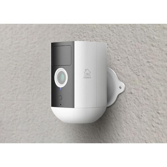 Mrežna nadzorna kamera DELTACO SH-IPC09, WiFi, baterijska, vanjska, IP54, 2MP, bijela