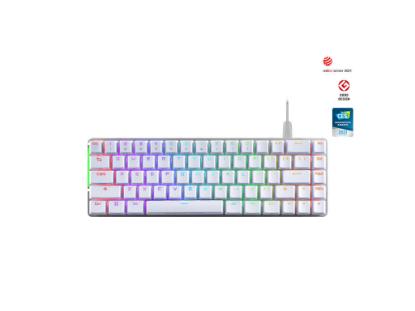Tipkovnica ASUS ROG Falchion Ace, RGB, mehanička, ROG NX Red, UK Layout, bela