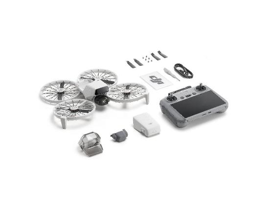 Dron DJI Flip (DJI RC 2), 4K UHD kamera, 3-axis gimbal, vrijeme leta do 31min, upravljanje daljinskim upravljačem, sivi