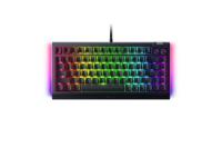 Tipkovnica RAZER BlackWidow V4 75%, mehanička, Orange switch, RGB, HR/US Layout, črna, USB
