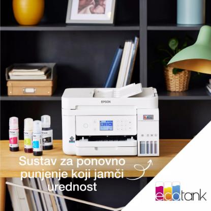 Multifunkcijski Tiskalnik EPSON EcoTank L6276, Tiskalnik/scanner/copy, 4800 x 1200, USB, LAN, WiFi, beli