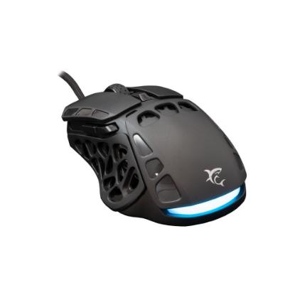 Miška WHITE SHARK Ector, RGB, optički, 12400dpi, črni