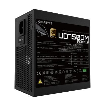 Napajlnik 750W, GIGABYTE UD750GM PG5, 120 vent, 80+ gold, modularno