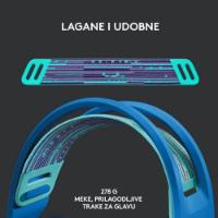 Slušalice LOGITECH Gaming G733 Lightspeed, RGB, bežične, plave
