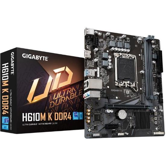 Matična plošća GIGABYTE H610M K, Intel H610, DDR4, mATX, s. 1700