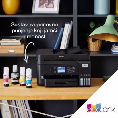 Multifunkcijski Tiskalnik EPSON EcoTank L6270, Tiskalnik/scanner/copy, 4800 x 1200, USB, LAN, WiFi, črni