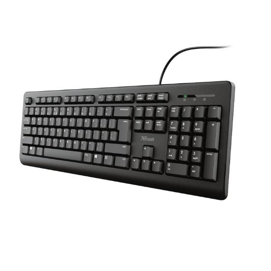 Tipkovnica Trust Primo, črna, USB