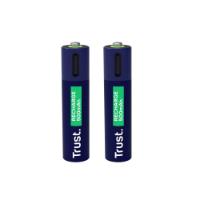 Baterije TRUST AAA, punjive, 500 mAh, USB-C, 2 komada
