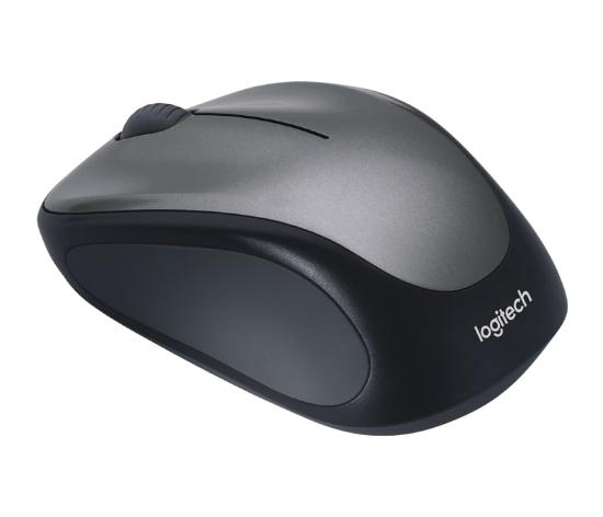 Miška LOGITECH M235, optički, bežični, Unifying receiver, sivi, USB