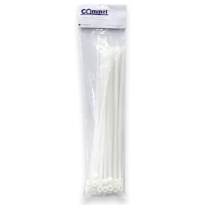 Plastične vezice za kabele, 7,6 x 381 mm, bijele, 25 kom