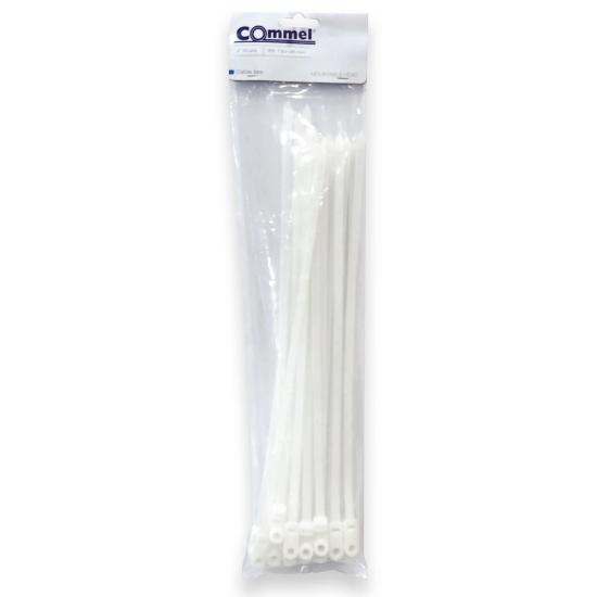 Plastične vezice za kabele, 7,6 x 381 mm, bijele, 25 kom