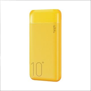 Mobilni USB punjač ADDA Fusion, 10000mAh, Micro USB i Type-C ulazi, 2xUSB-A izlazi, 12W, žuti