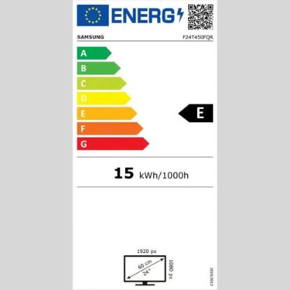 Monitor 24" SAMSUNG LF24T450FQRXEN, FHD, IPS, 75Hz, 250cd/m2, 1.000:1, pivot, črni