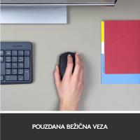 Miška LOGITECH B170, optički, 1000dpi, bežični, črni, USB