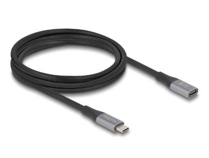 Kabel DELOCK, USB-C 4.0 (M) na USB-C (Ž), 2m, crni