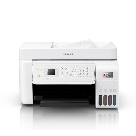 Multifunkcijski Tiskalnik EPSON EcoTank L5316, Tiskalnik/scanner/copy/fax, 5760 dpi, USB, LAN, WiFi, beli