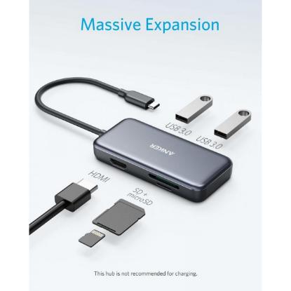 Docking station ANKER PowerExpand A8334HA1, USB-C na 2x USB-A, 1x HDMI, 1x micro SD card, 1x SD