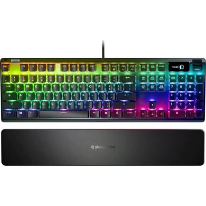Tipkovnica STEELSERIES Apex Pro, RGB, mehanička, US layout, USB, črna