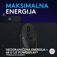 Miška LOGITECH G309 Lightspeed, optički, bežični, 25600dpi, črni