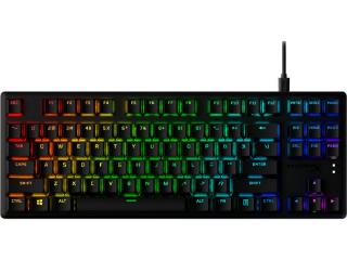 Tipkovnica HyperX Alloy Origins Core PBT, mehanička, HyperX Red switch, TKL, US/CRO layout, črna, USB