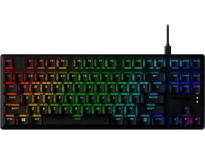 Tipkovnica HyperX Alloy Origins Core PBT, mehanička, HyperX Red switch, TKL, US/CRO layout, črna, USB