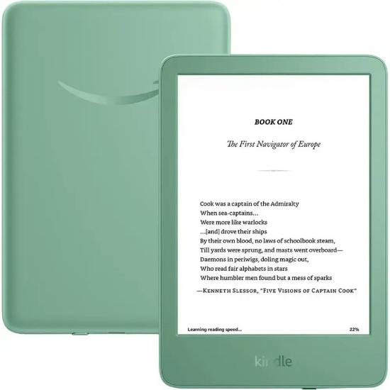 E-Book Reader AMAZON Kindle 2024, Ad, 6", 16GB, WiFi, zeleni