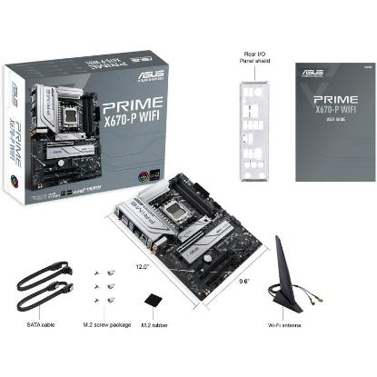 Matična plošća ASUS Prime X670-P WiFi, AMD X670, DDR5, ATX, s. AM5
