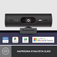 Web kamera LOGITECH Brio 500, črna