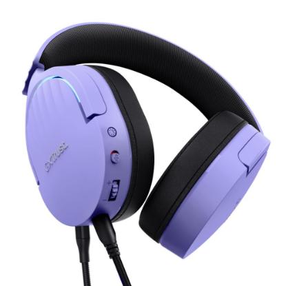Slušalice TRUST GXT 490P Fayzo, 7.1, RGB, USB, ljubičaste