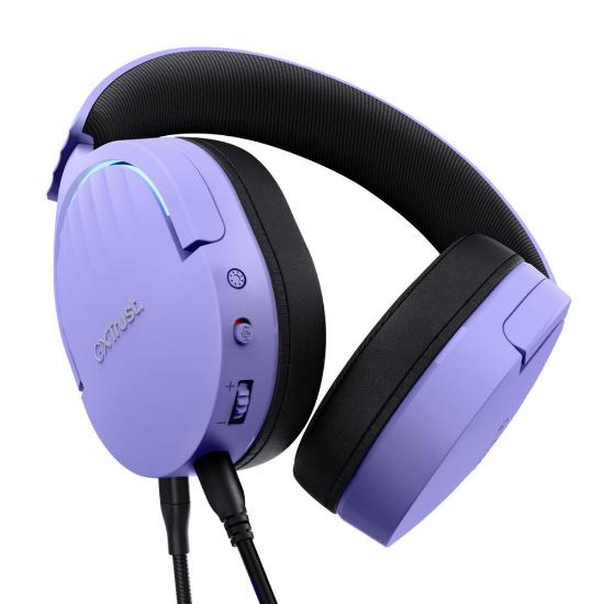 Slušalice TRUST GXT 490P Fayzo, 7.1, RGB, USB, ljubičaste